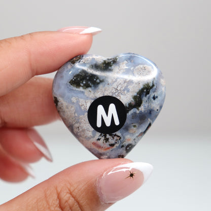 Ocean Jasper Heart | M