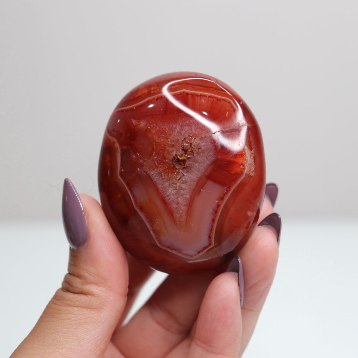 Carnelian Palm Stone 6