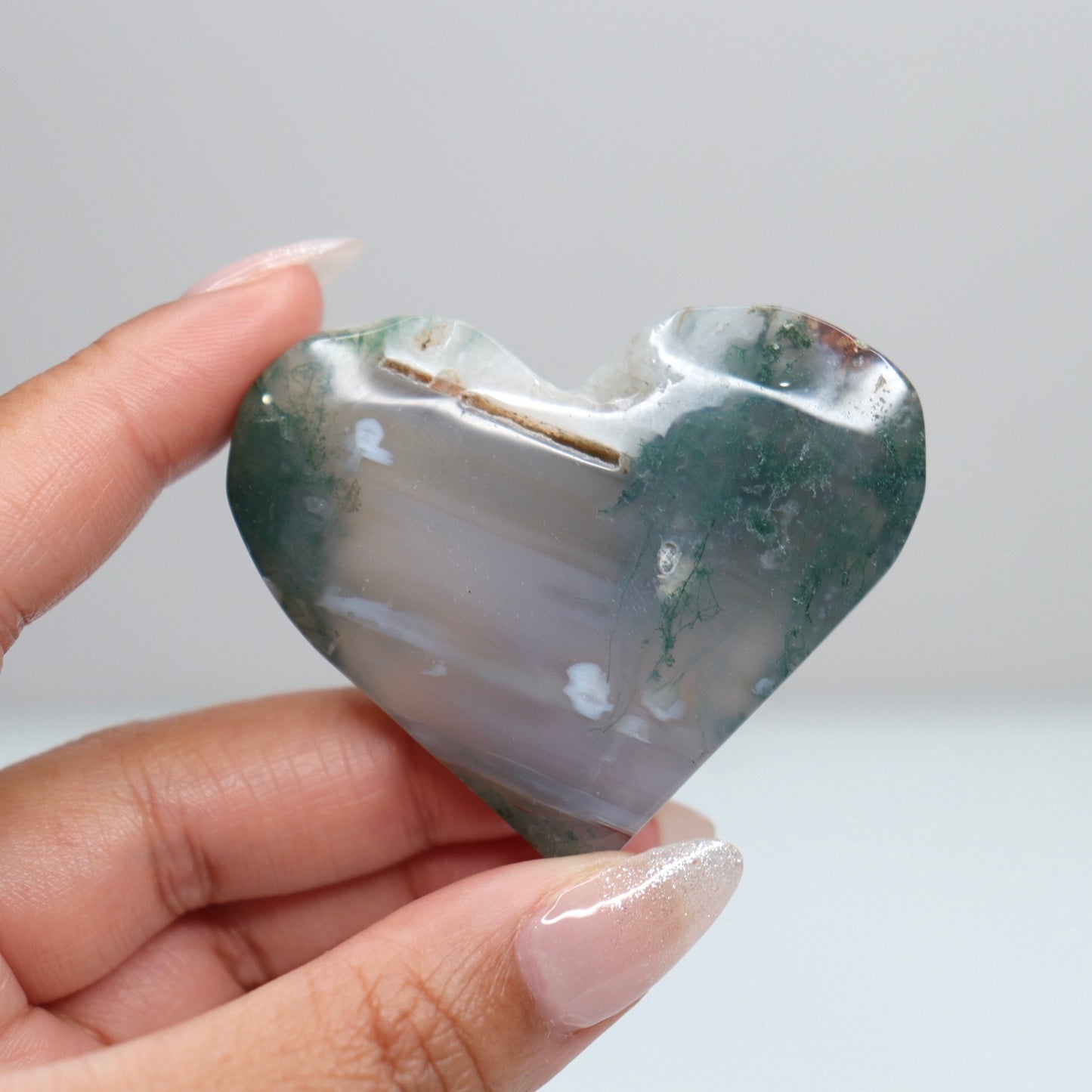 Moss Agate Heart | 62