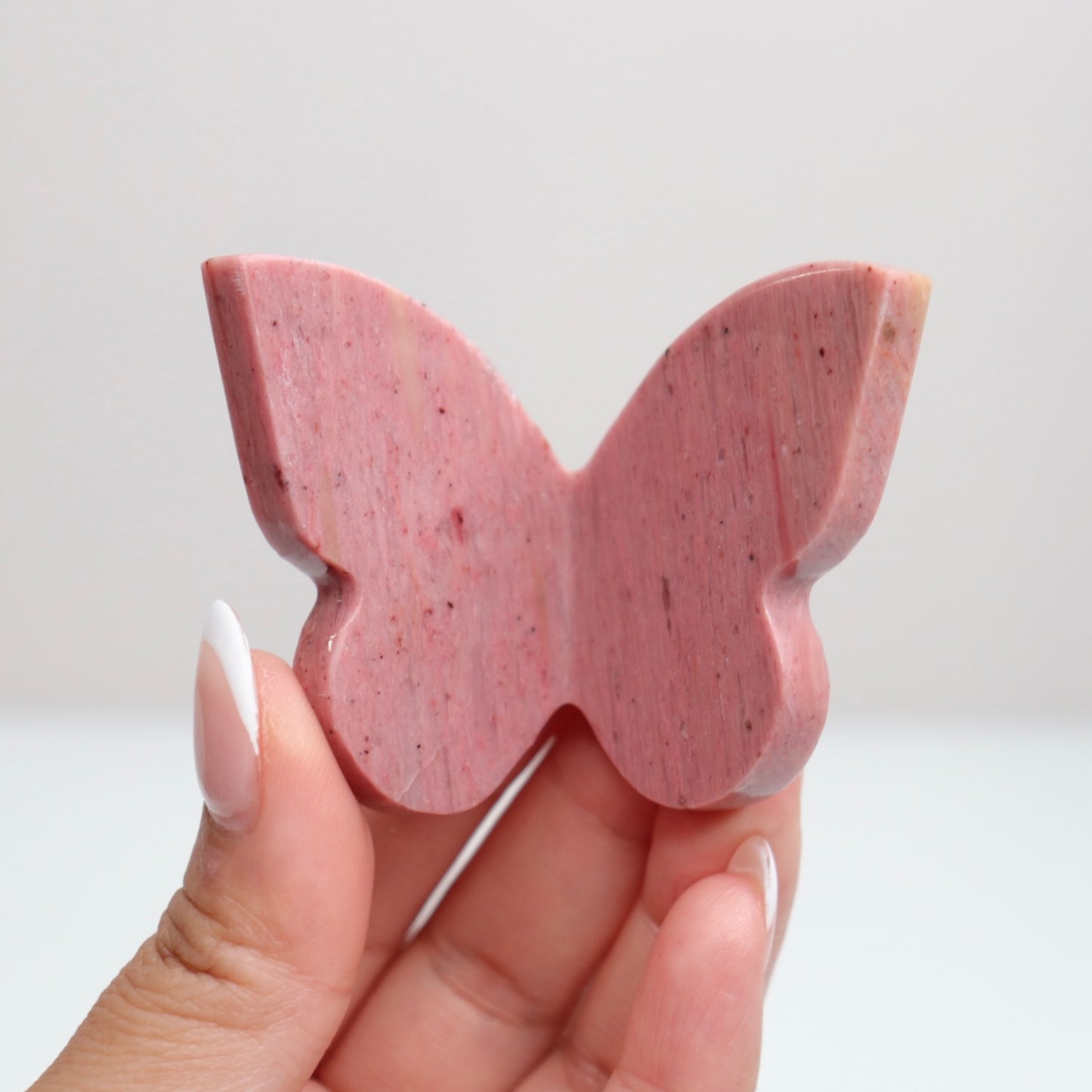 Pink Petrified Wood Butterfly F