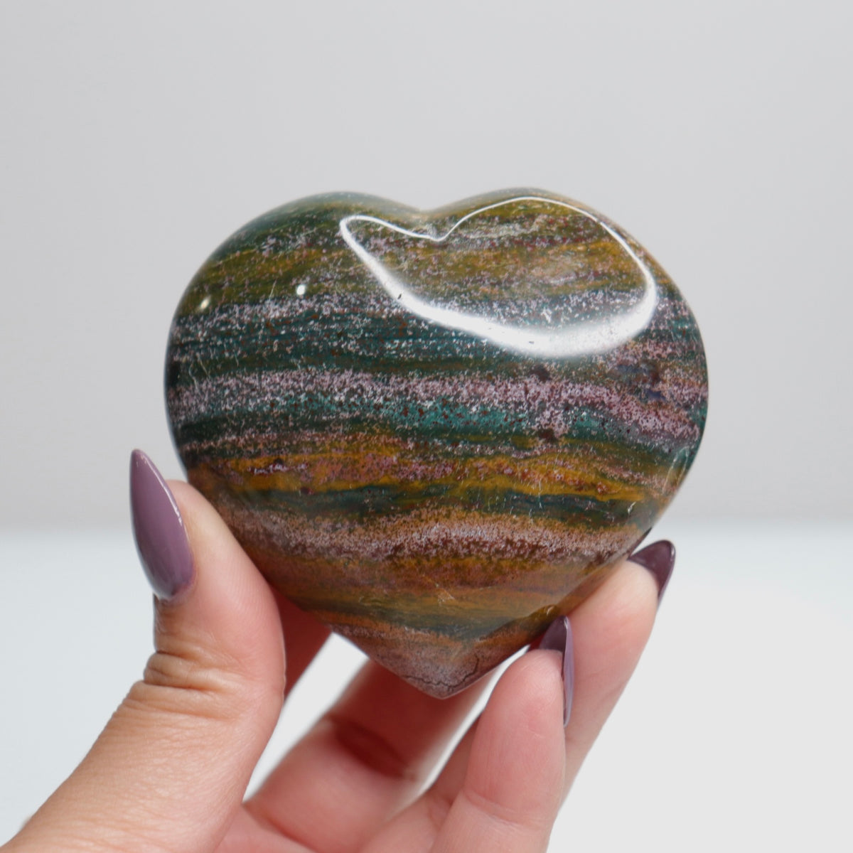 Ocean Jasper Heart 131