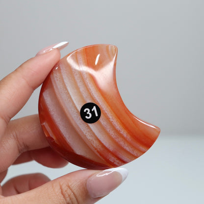 Carnelian Agate Moon 31