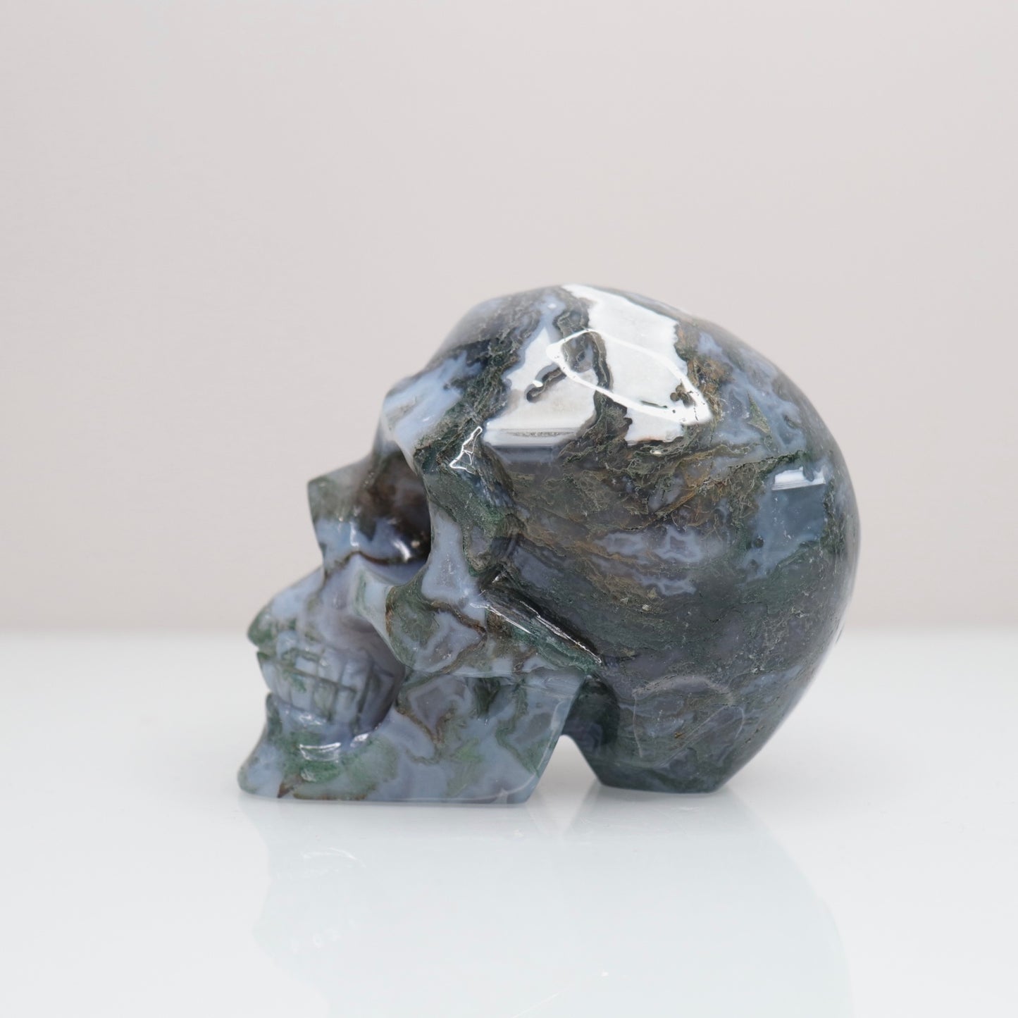 Moss Agate Skull | 4