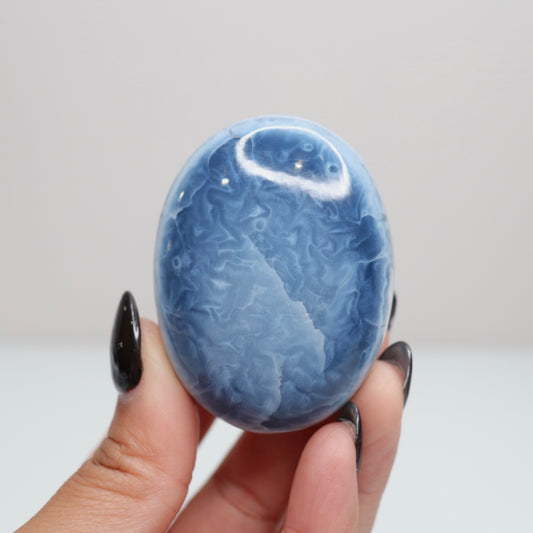 Blue Opal Palm Stone 47