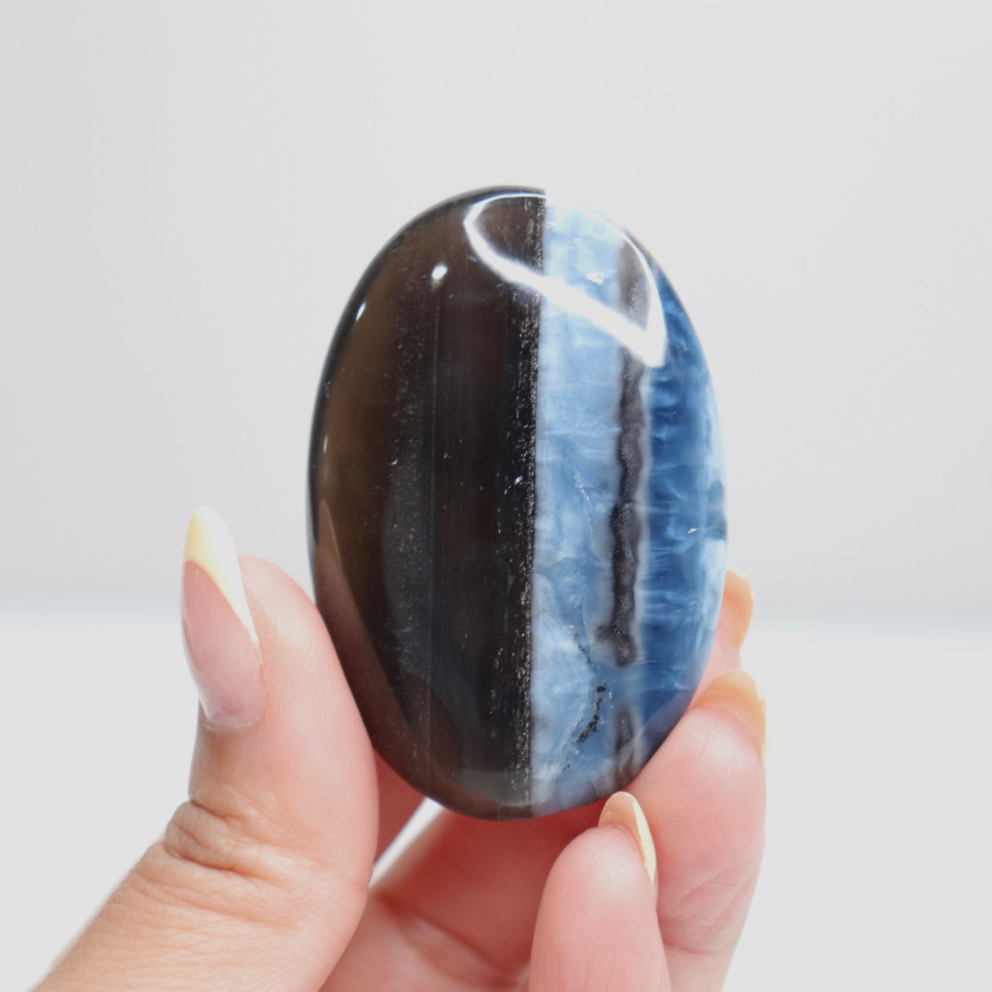 Blue Opal Palm Stone 11