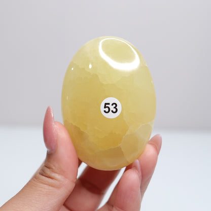 Lemon Calcite Palm Stone | 53