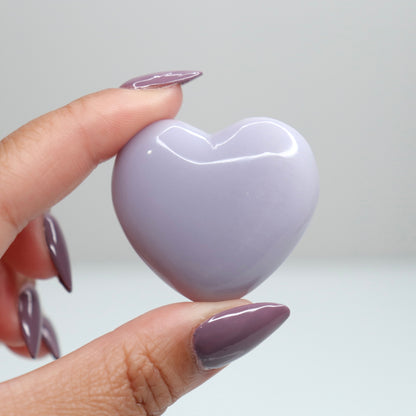 Lavender Fluorite Heart 2