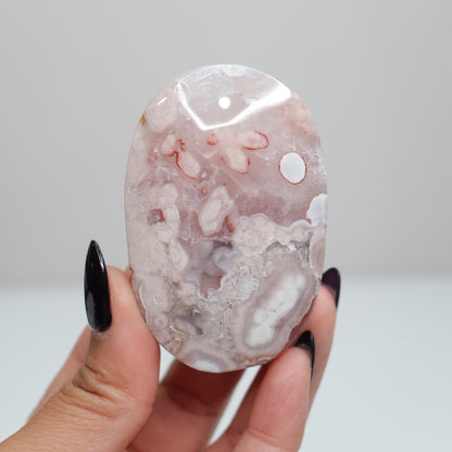 Flower Agate Palm Stone | 35