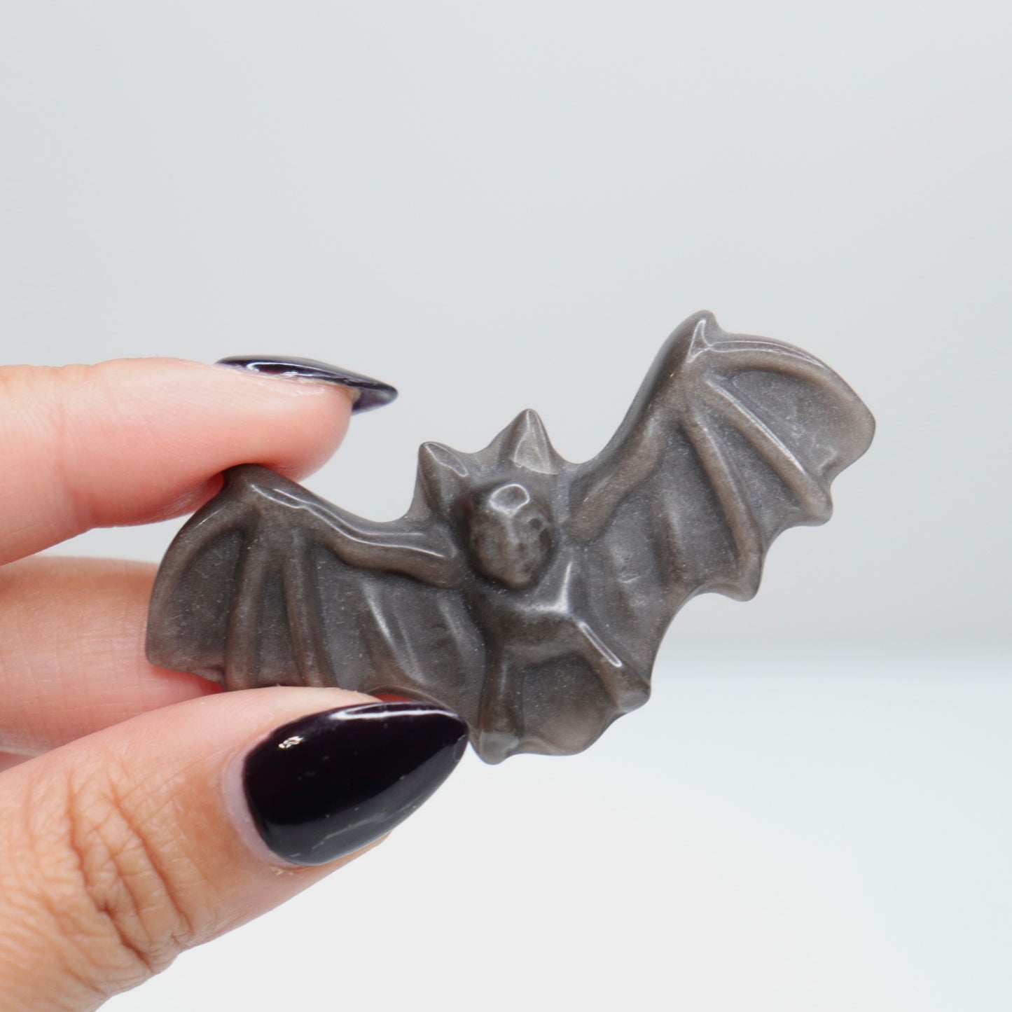 Silver Sheen Obsidian Bat  | 76
