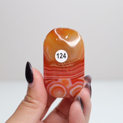 Carnelian Palm Stone | 124