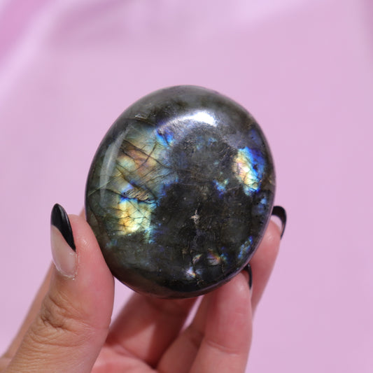 Labradorite Palm Stone | 12