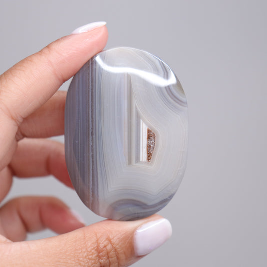 Banded Agate Palm Stone | 5