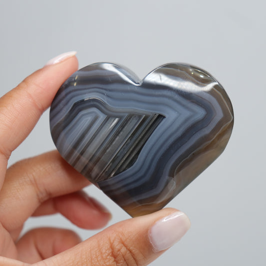 Banded Agate Heart | 10