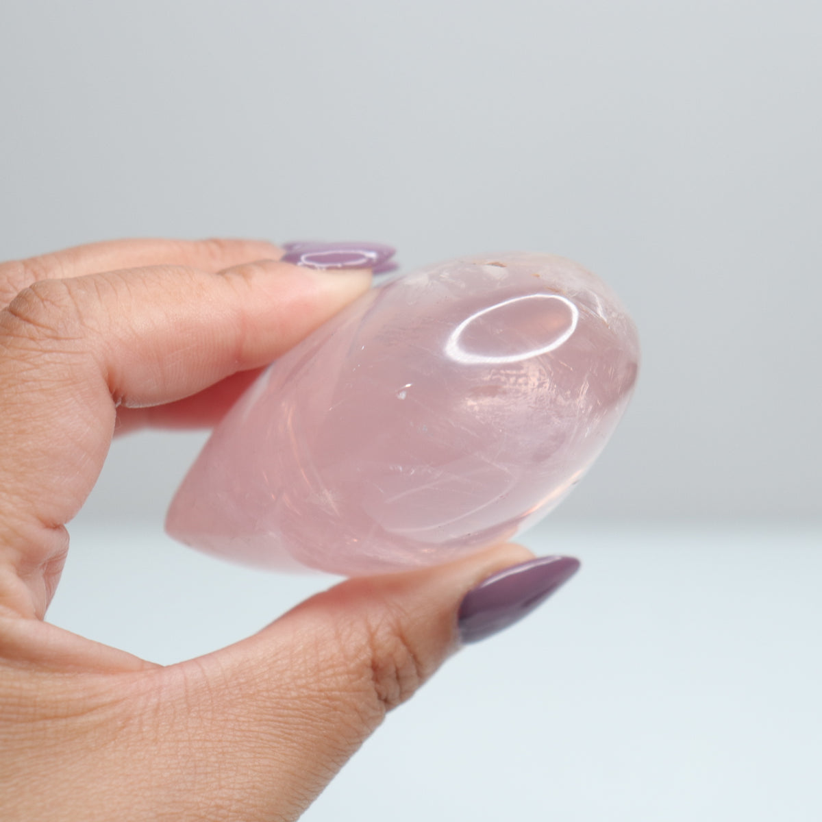 Rose Quartz Heart w/stars 2*