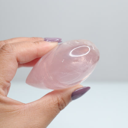 Rose Quartz Heart w/stars 2*