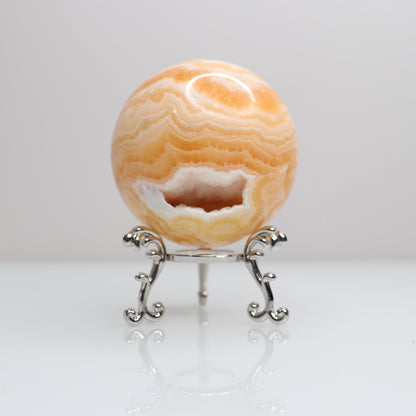 Orange Calcite Sphere | 1
