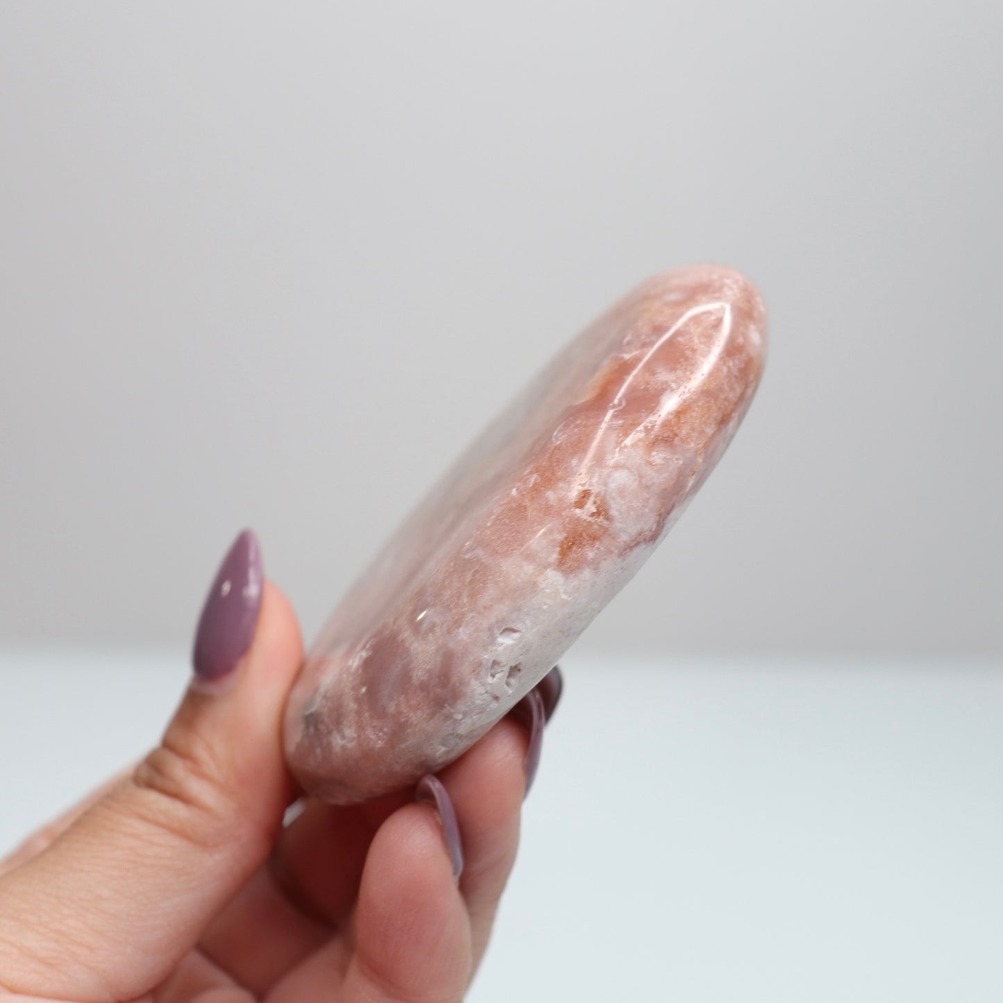 Pink Amethyst Palm Stone | 46