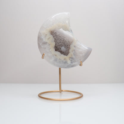 Druzy Agate Moon | S