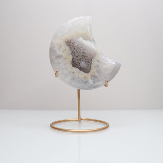 Druzy Agate Moon | S
