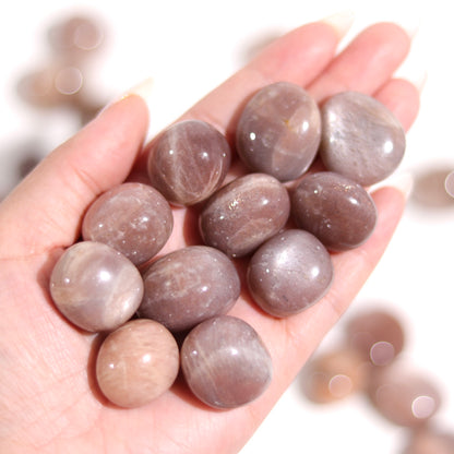 Peach Moonstone X Sunstone Tumbles
