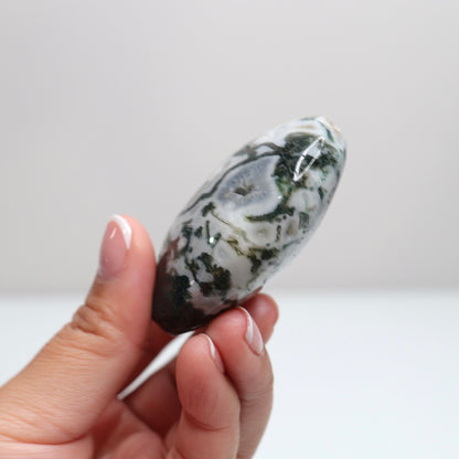 Moss Agate Palm Stone | 50
