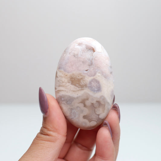 Pink Amethyst Palm Stone | 3