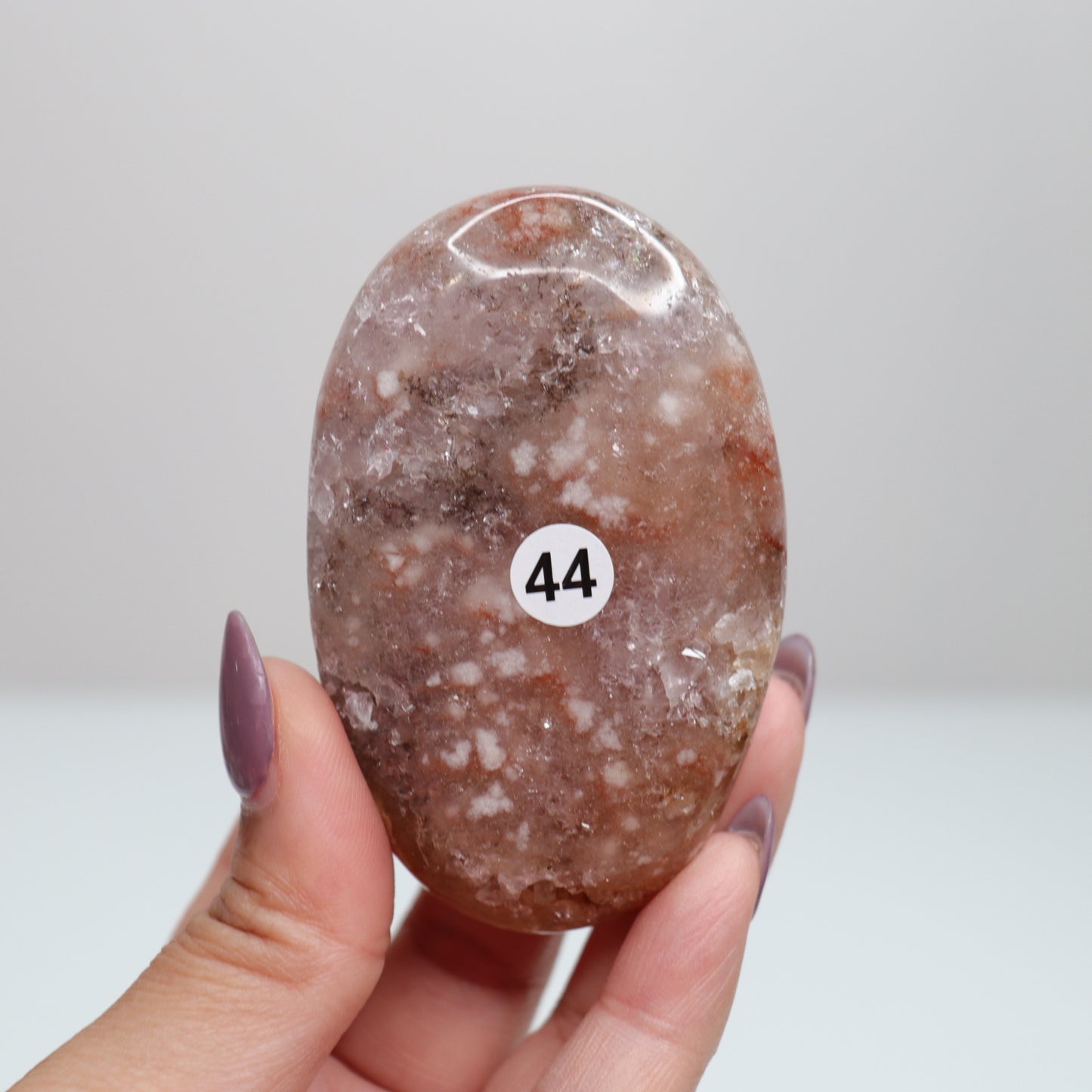 Pink Amethyst Palm Stone | 44
