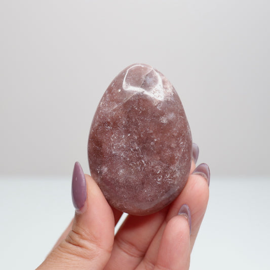 Pink Amethyst Palm Stone | 4