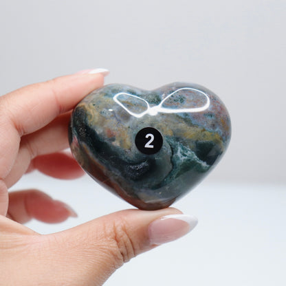 Ocean Jasper Heart | 2