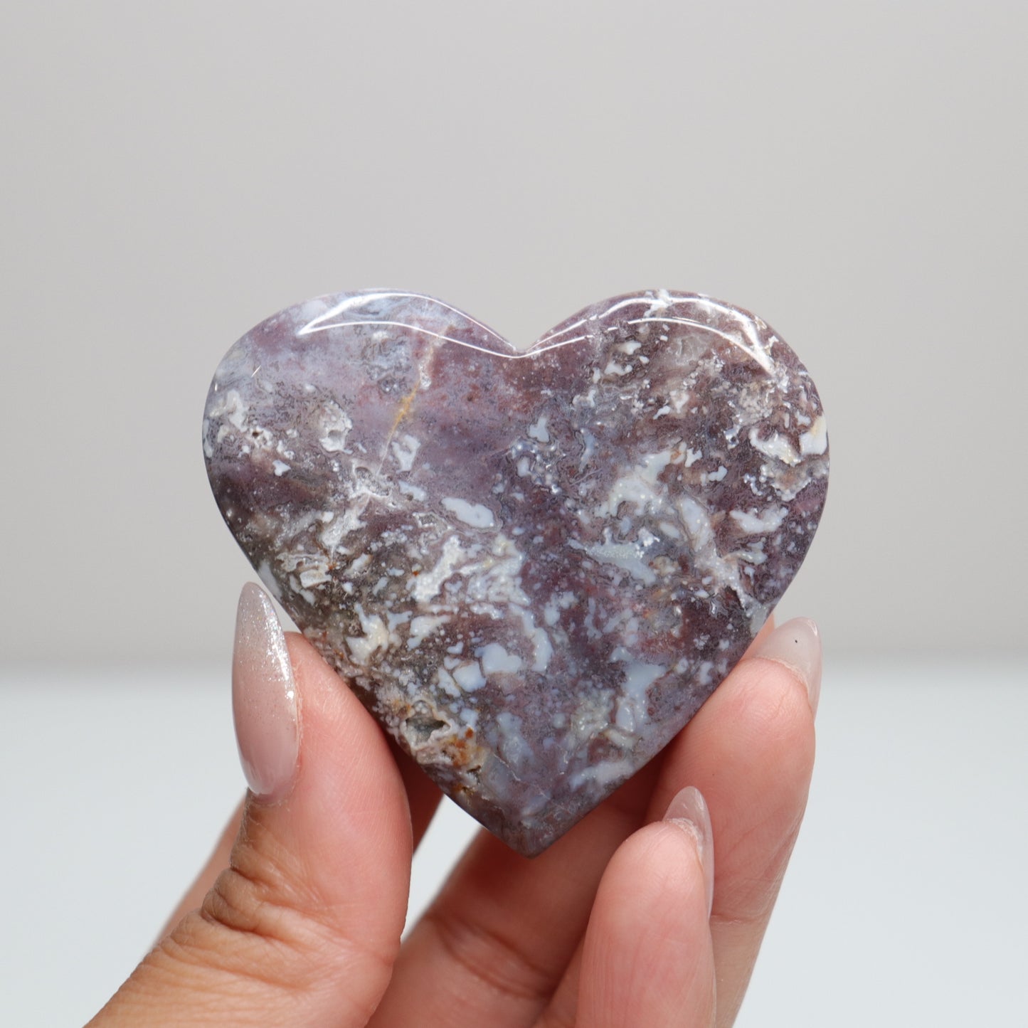 Moss Agate Heart | E