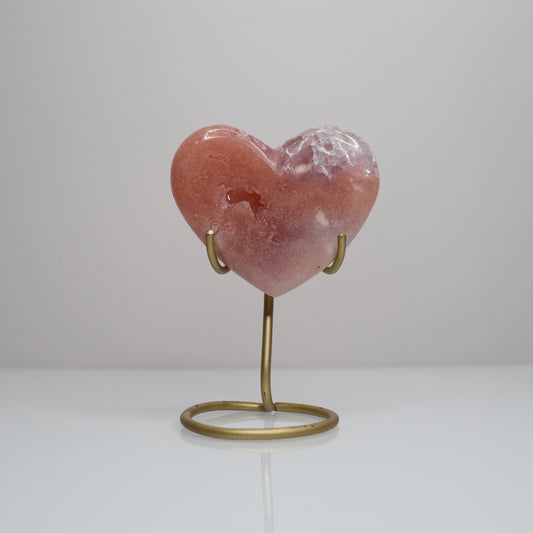 Pink Amethyst Heart | 8