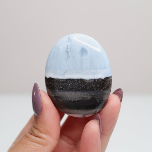 Blue Opal Palm Stone 25