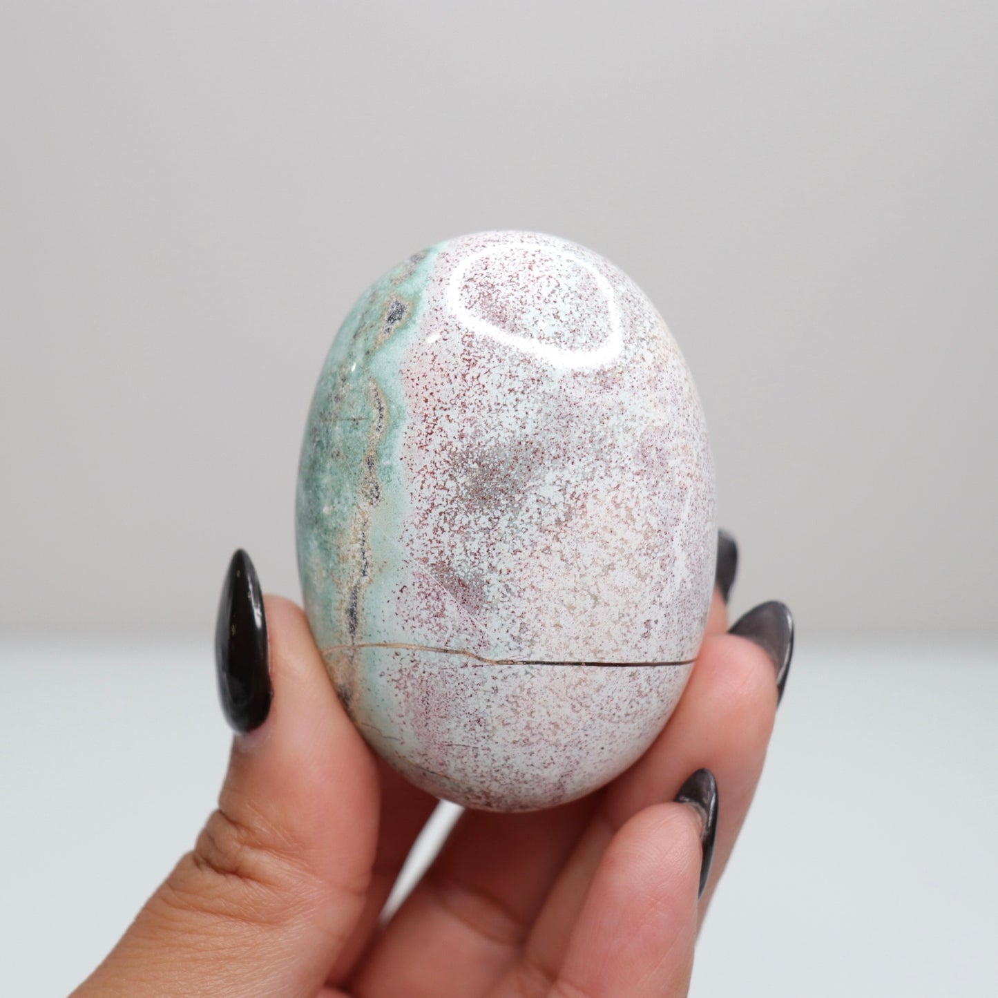 Unicorn Jasper Palm Stone 1