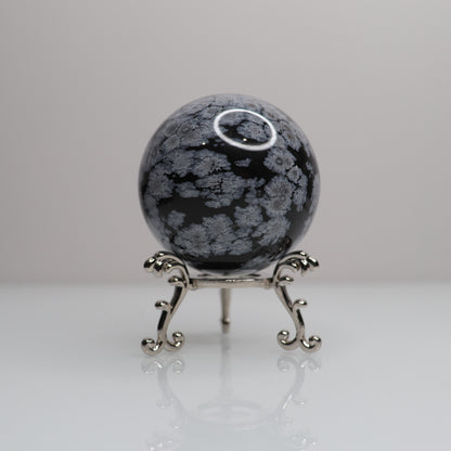 Snowflake Obsidian Sphere | 71