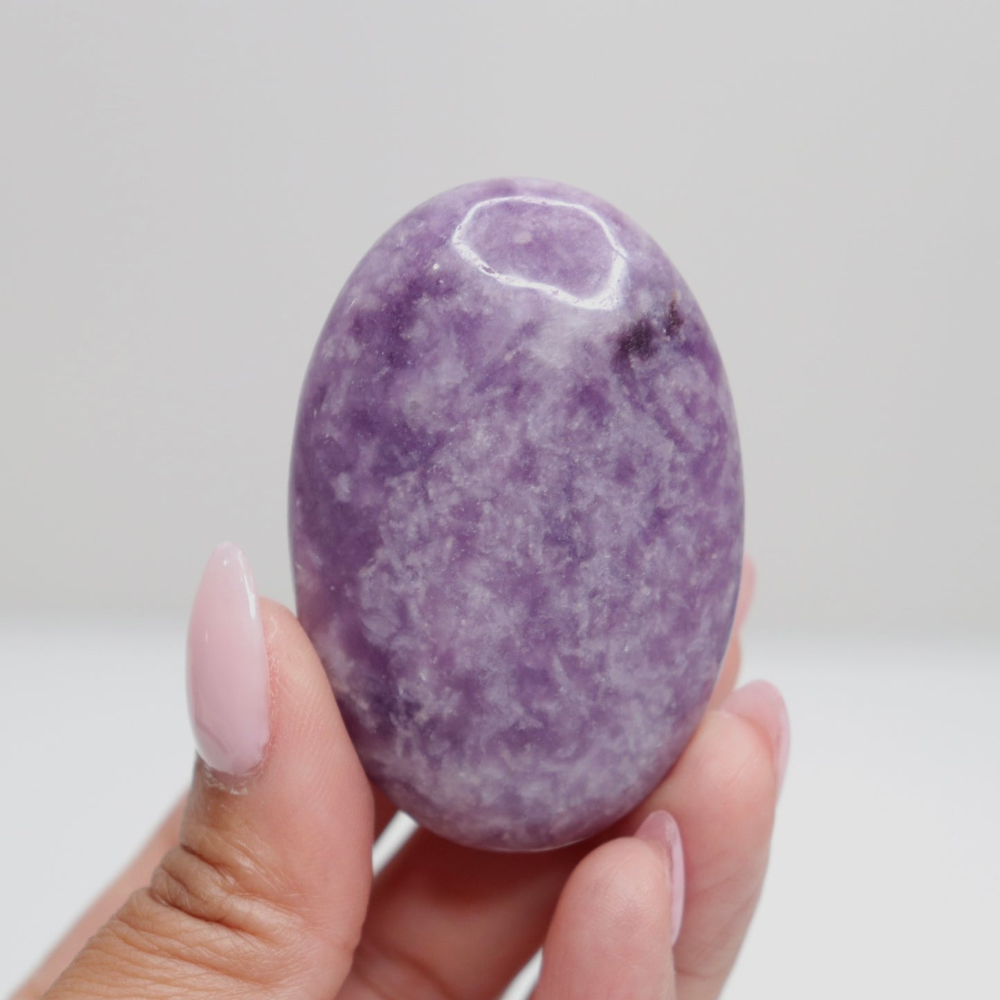 Lepidolite Palm Stone