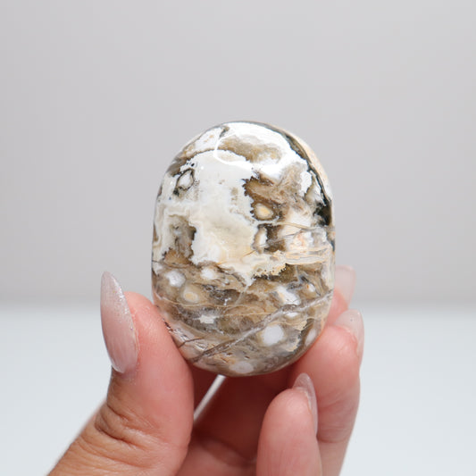 Sea Jasper Palm Stone | L
