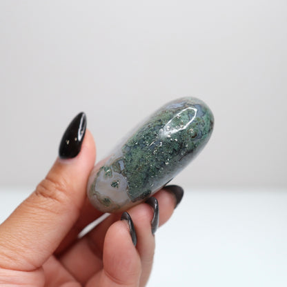 Moss Agate Palm Stone 34