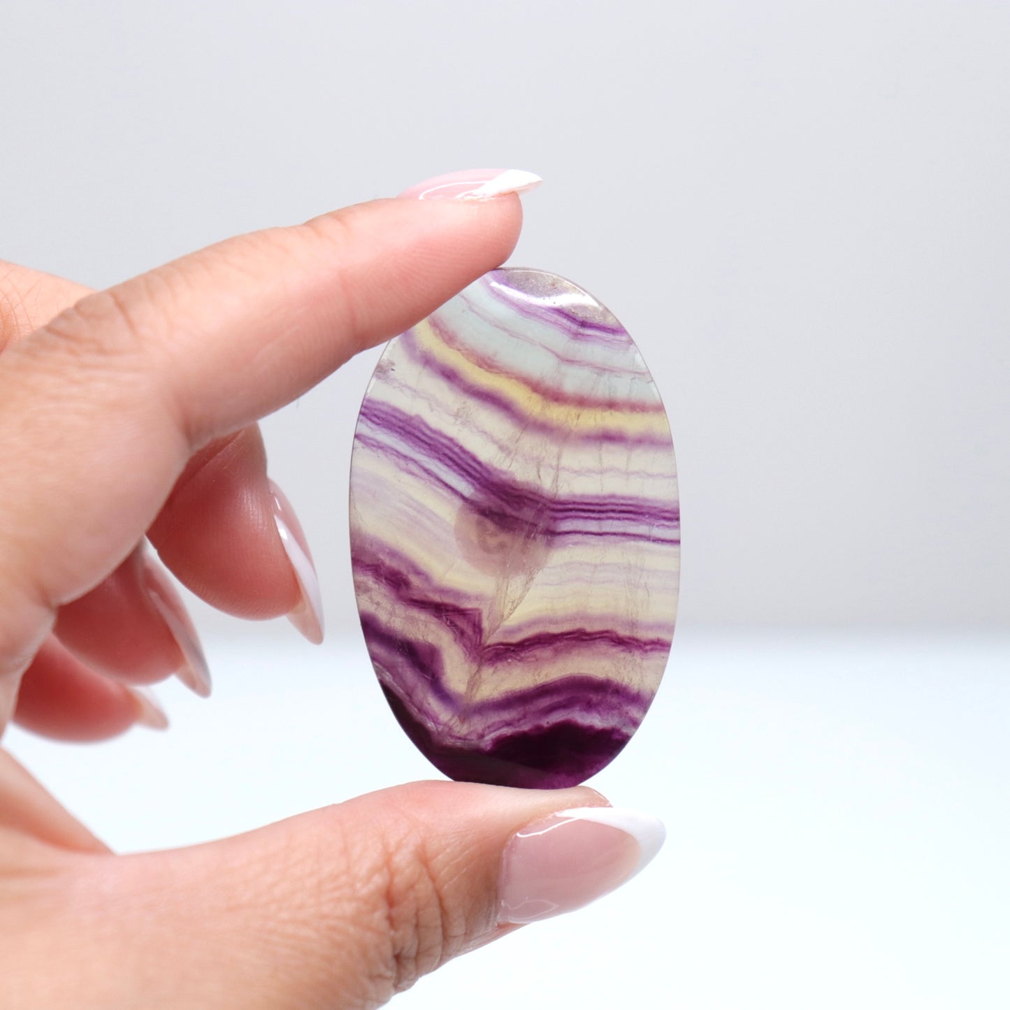 Fluorite Palm Stone | 19