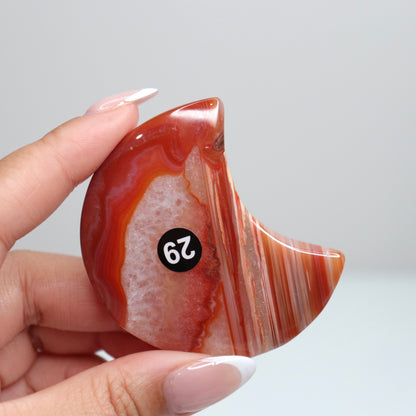 Carnelian Agate Moon 29