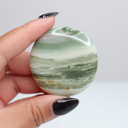 Banded Serpentine Flat Stone 17