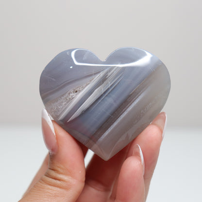 Banded Agate Heart 68