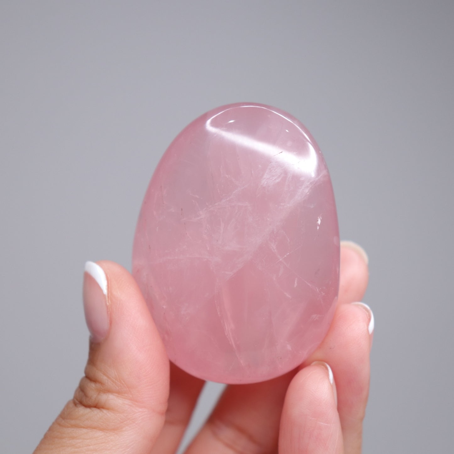 Rose Quartz Palm Stone w/Stars | 2