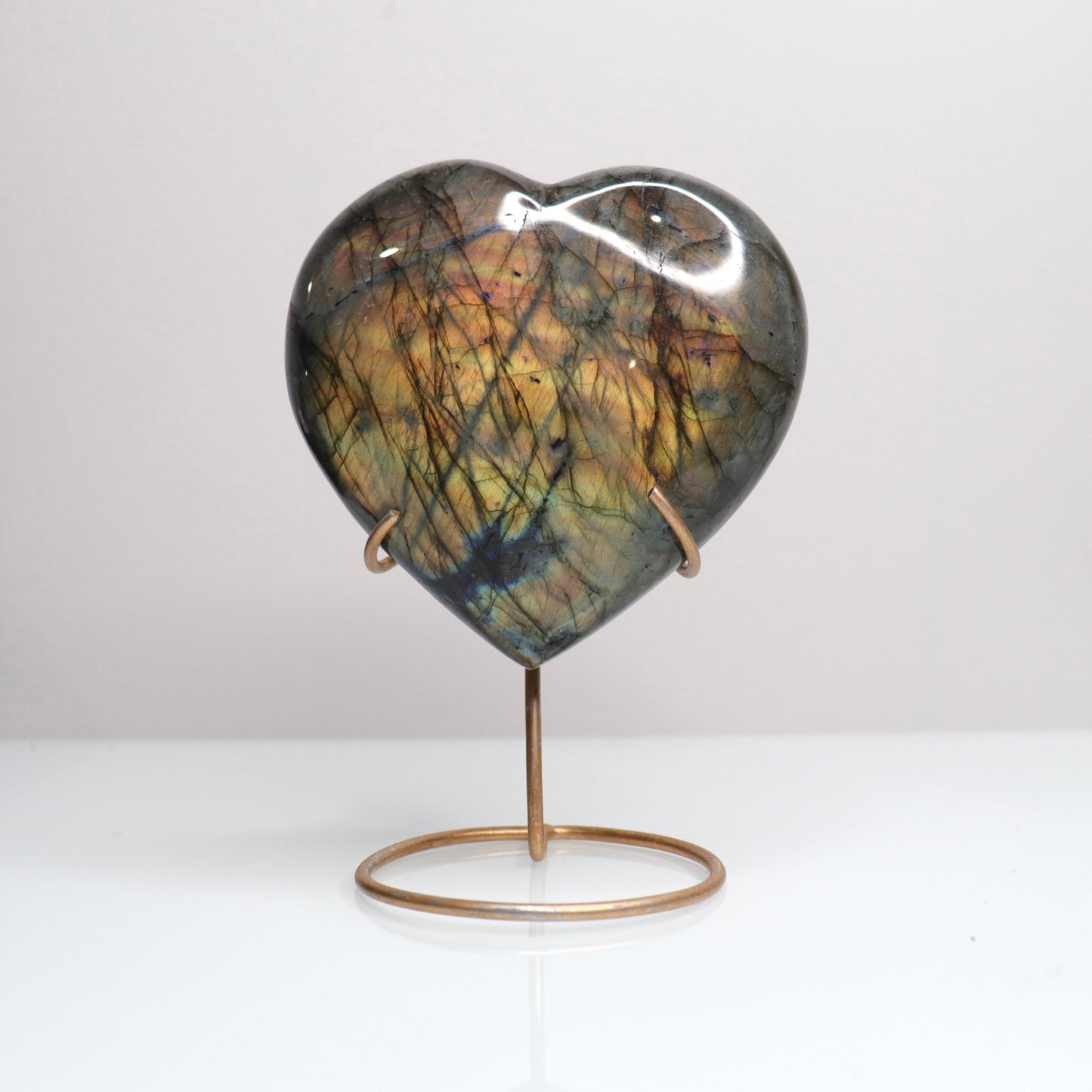 Labradorite Heart | Large