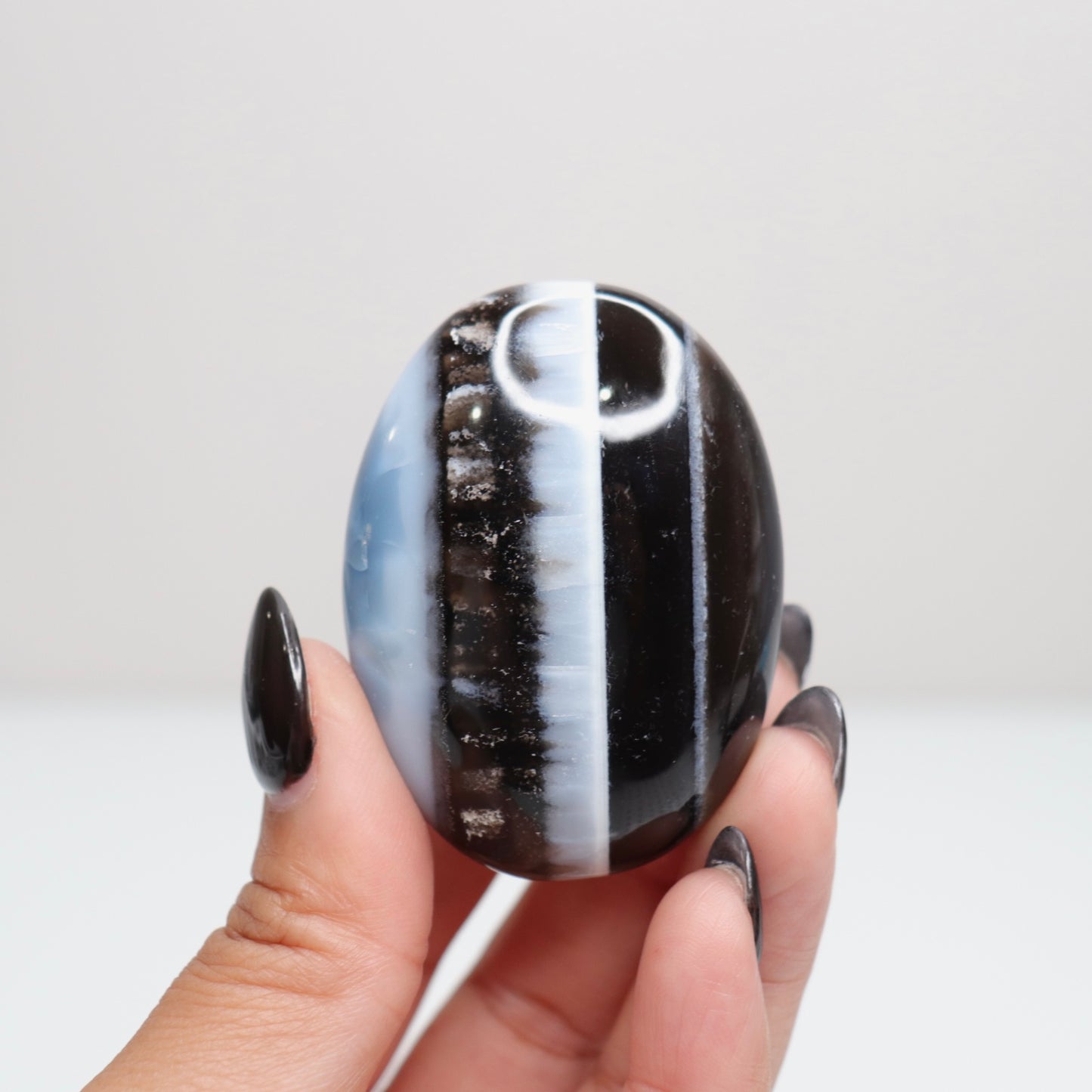Blue Opal Palm Stone 36