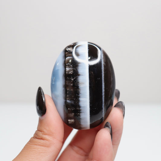 Blue Opal Palm Stone 36