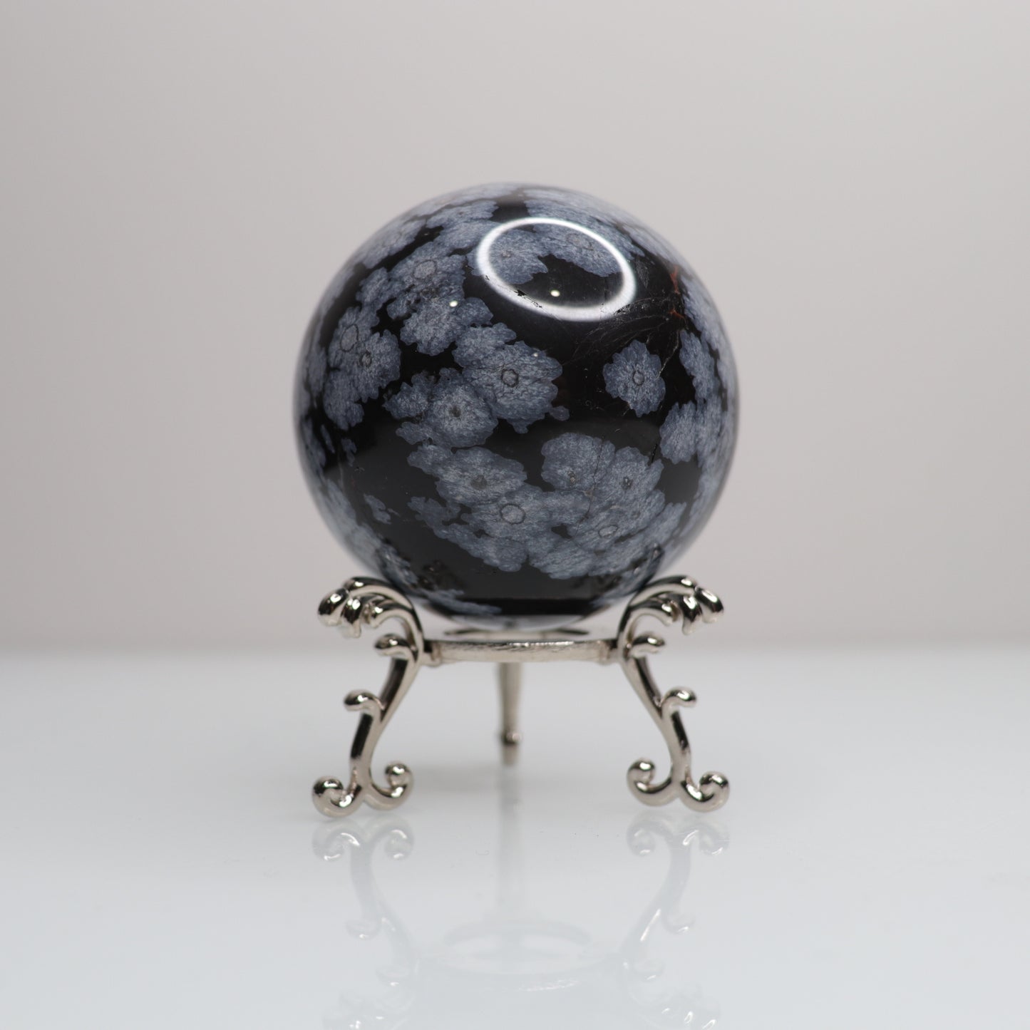 Snowflake Obsidian Sphere | 73
