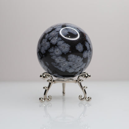 Snowflake Obsidian Sphere | 73