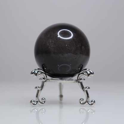 Silver Sheen Obsidian Sphere | 3