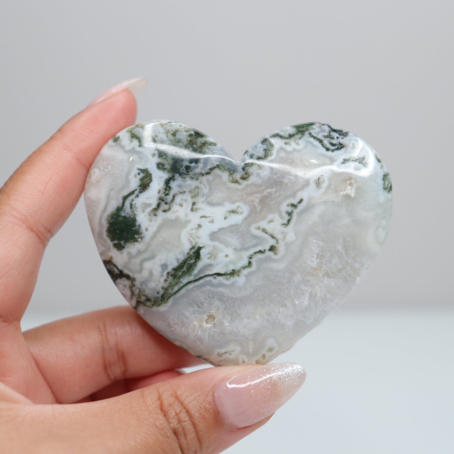Moss Agate Heart | 65