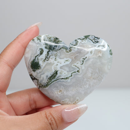 Moss Agate Heart | 65